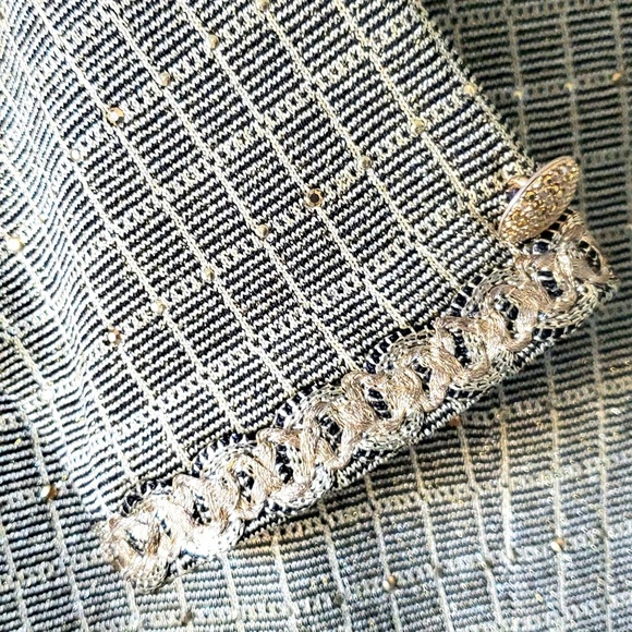 St John Evening by Marie Gray Gold Cardigan Size 6 - Picture 5 of 6